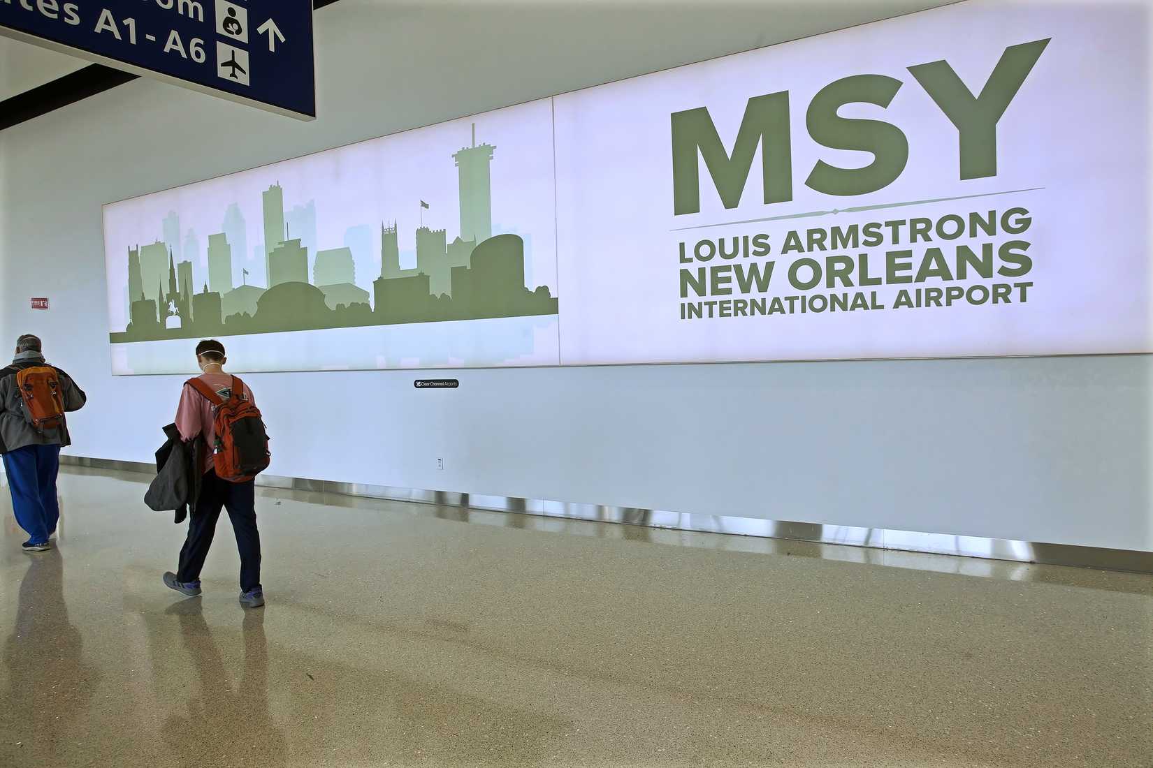 Louis Armstrong New Orleans International Airport signage