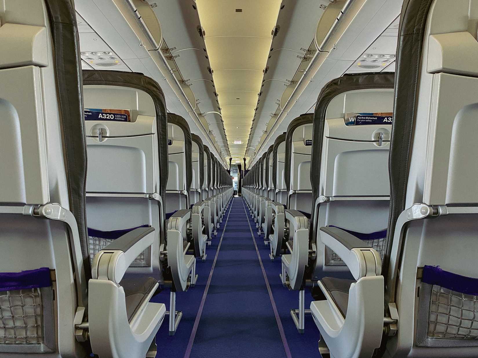 lufthansa a320neo cabin aisle