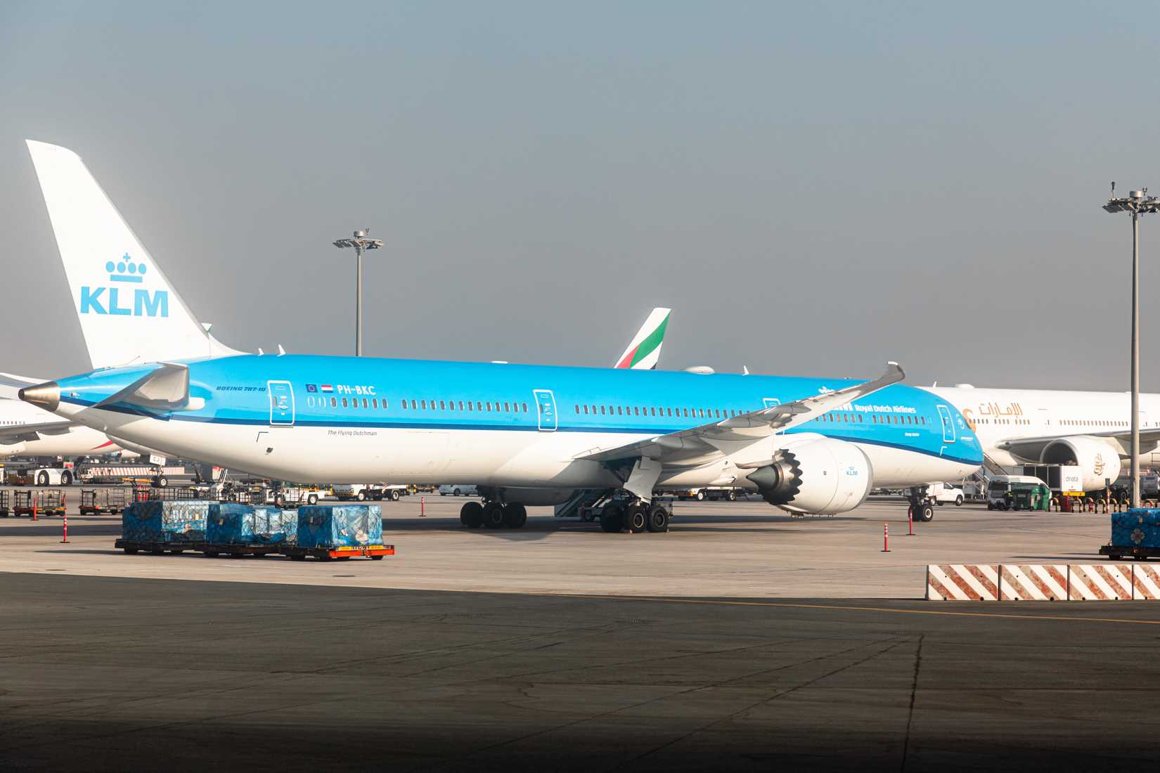 KLM Royal Dutch Airlines in the Dubai International Airport