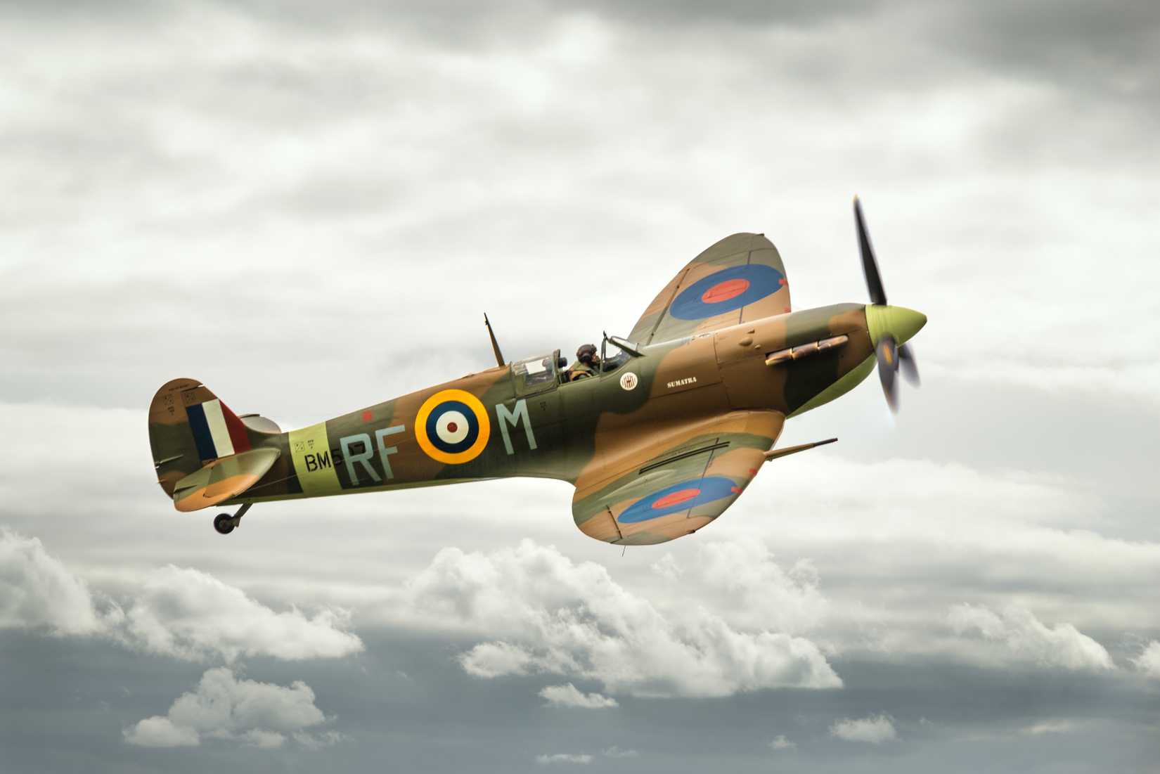 Spitfire In Flight
