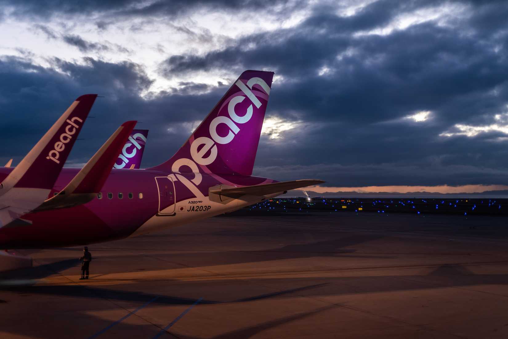 A Look At Some Peach Aircraft Tails