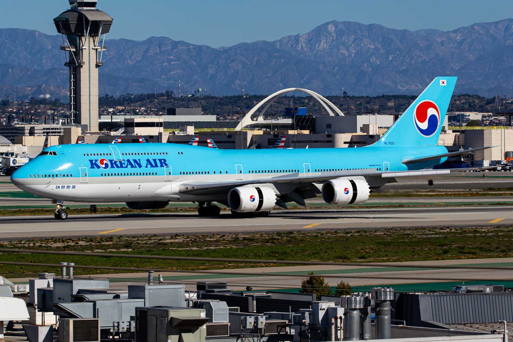 Korean 747 At LAX