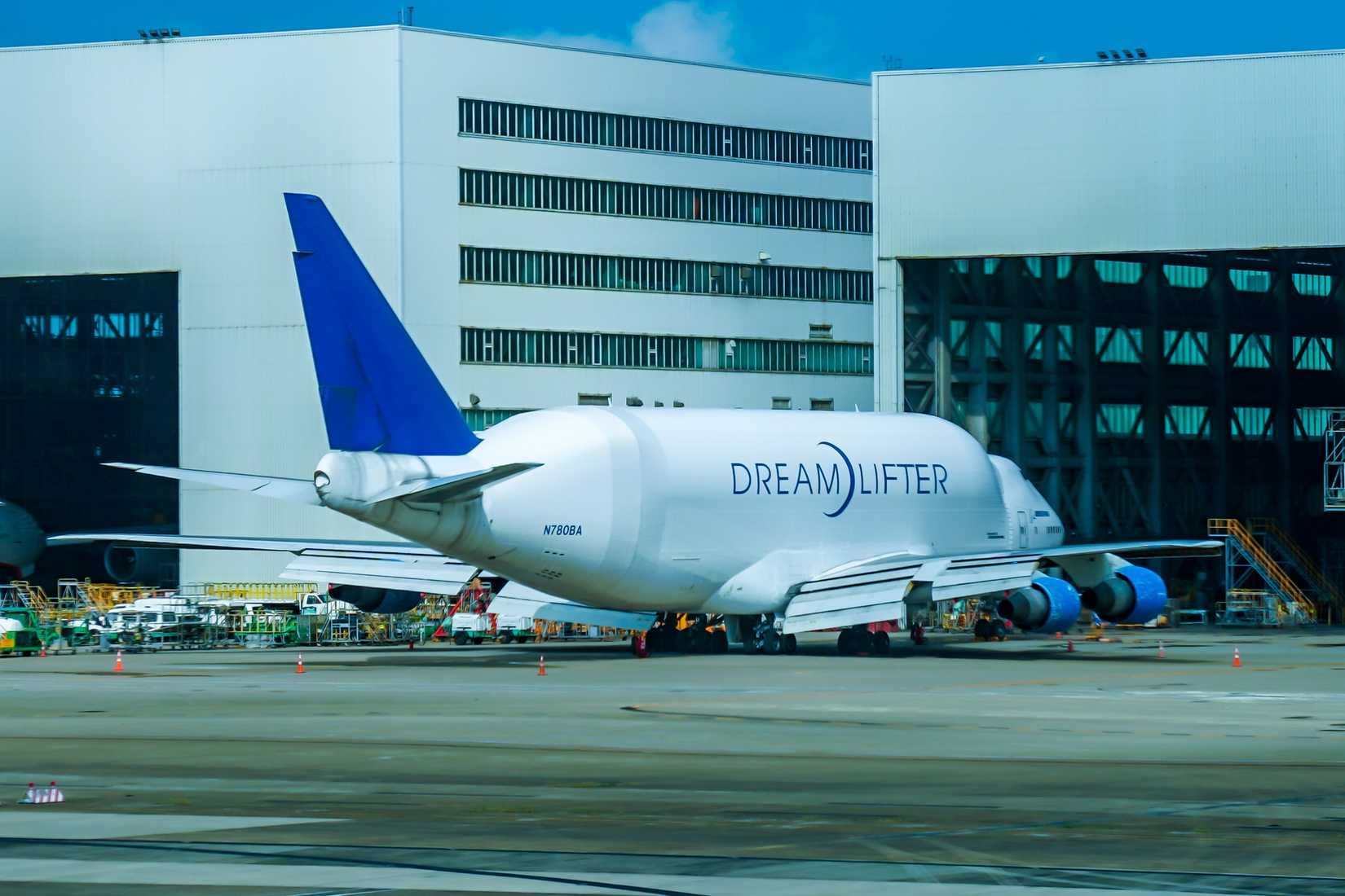 Boeing 747-400LCF Dreamlifter Parked