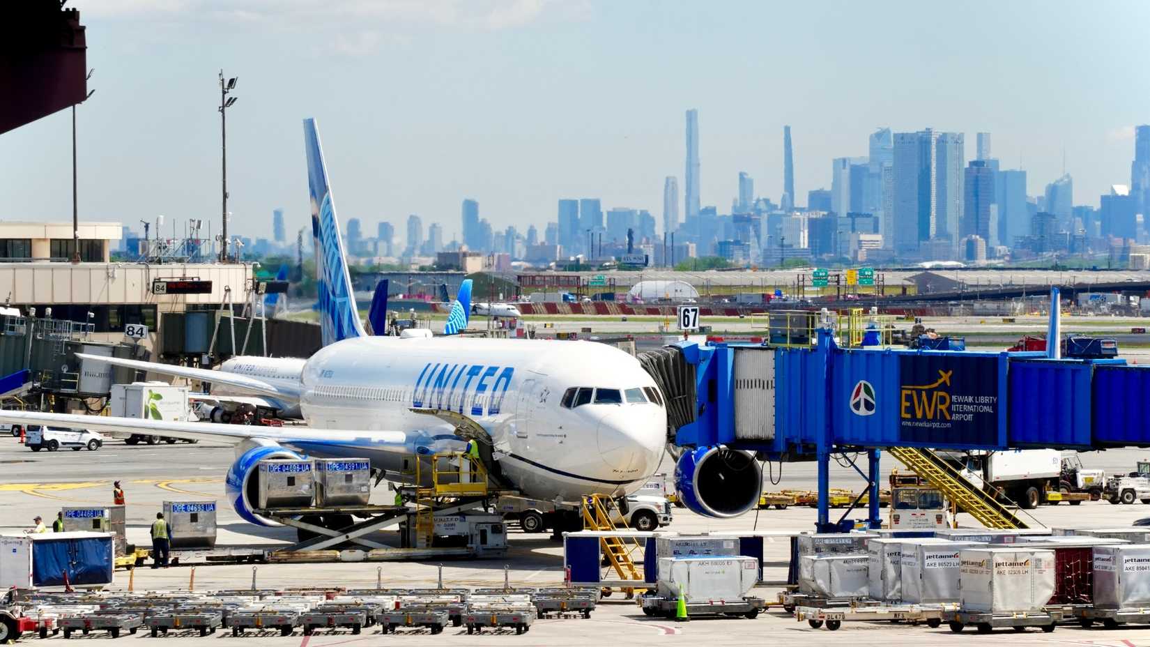 United Airlines Boeing 767 In Newark