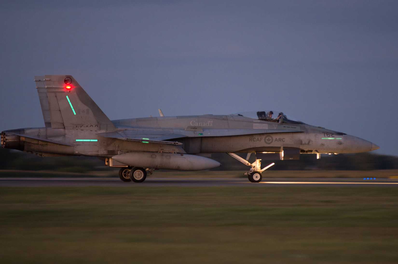 An F/A-18 On The Runway