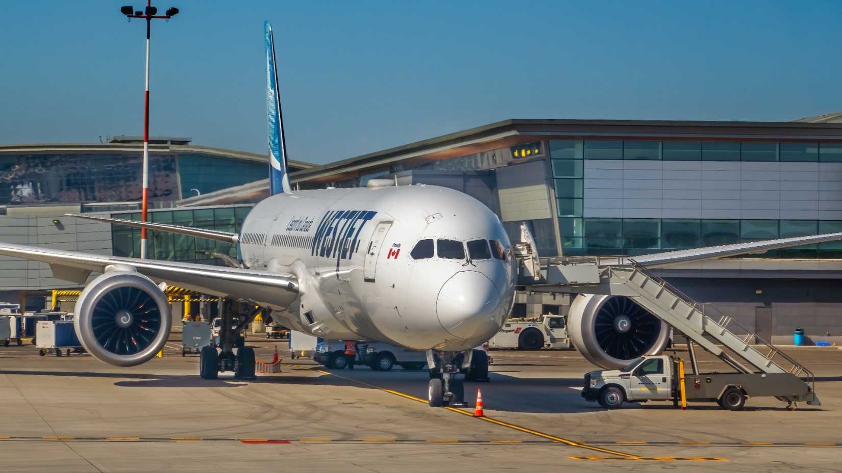 WestJet 787 Nose View
