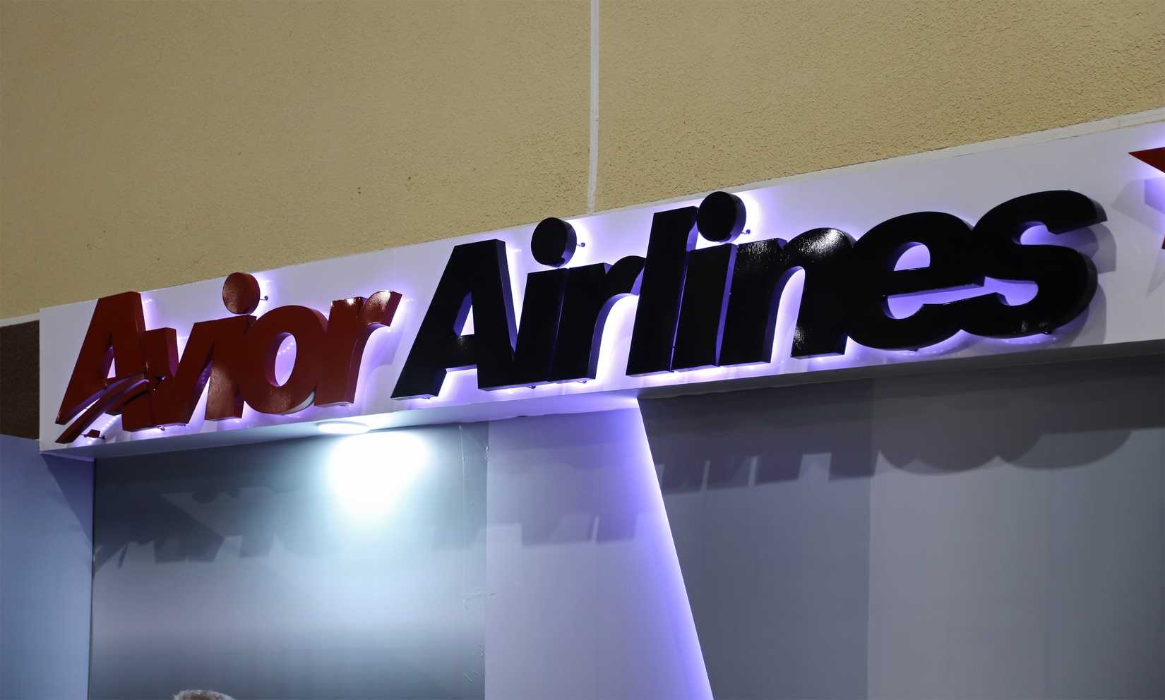 Avior Airlines Airport Sign