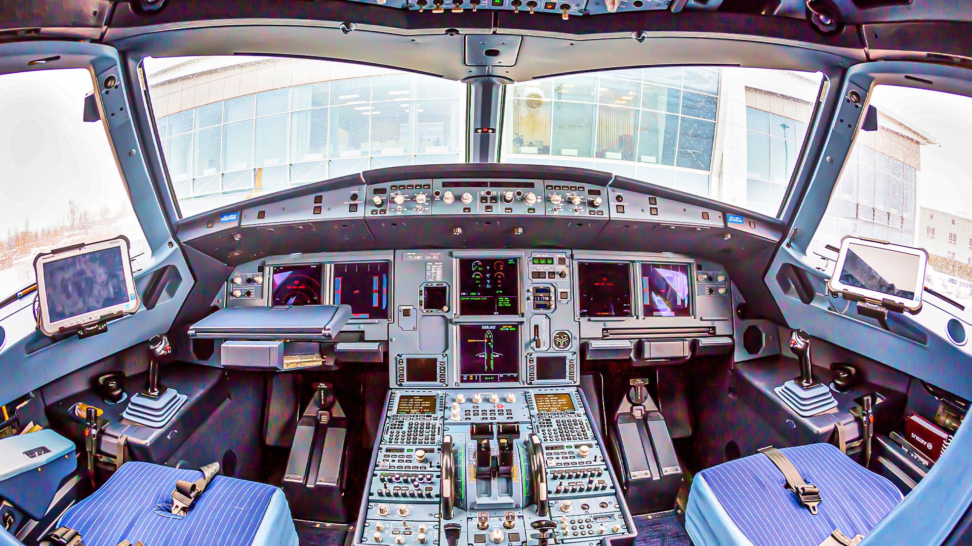 Striking-Difference Airbus Cockpit