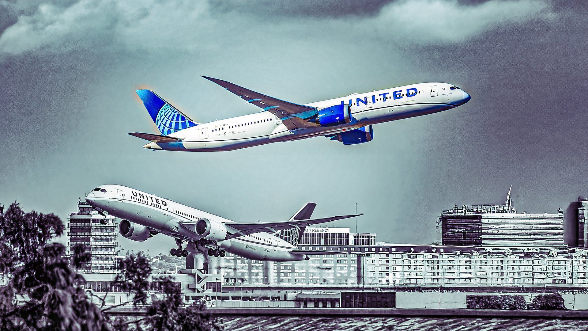 United Airlines Boeing 787-9 custom thumbnail