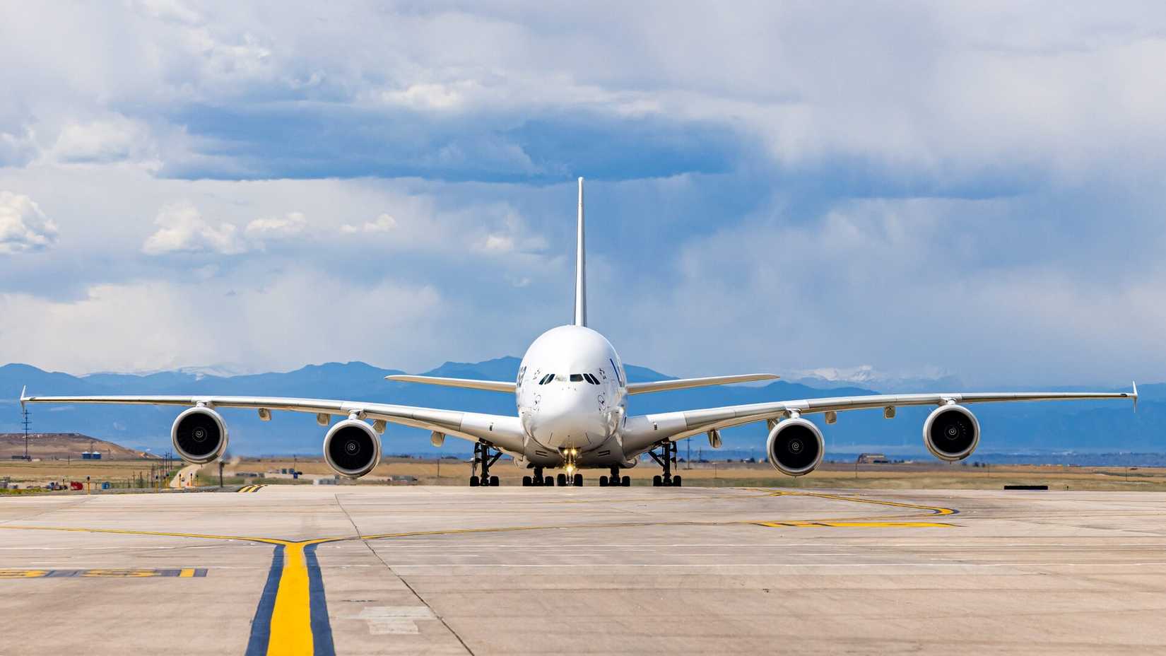 Lufthansa Airbus A380 at Denver