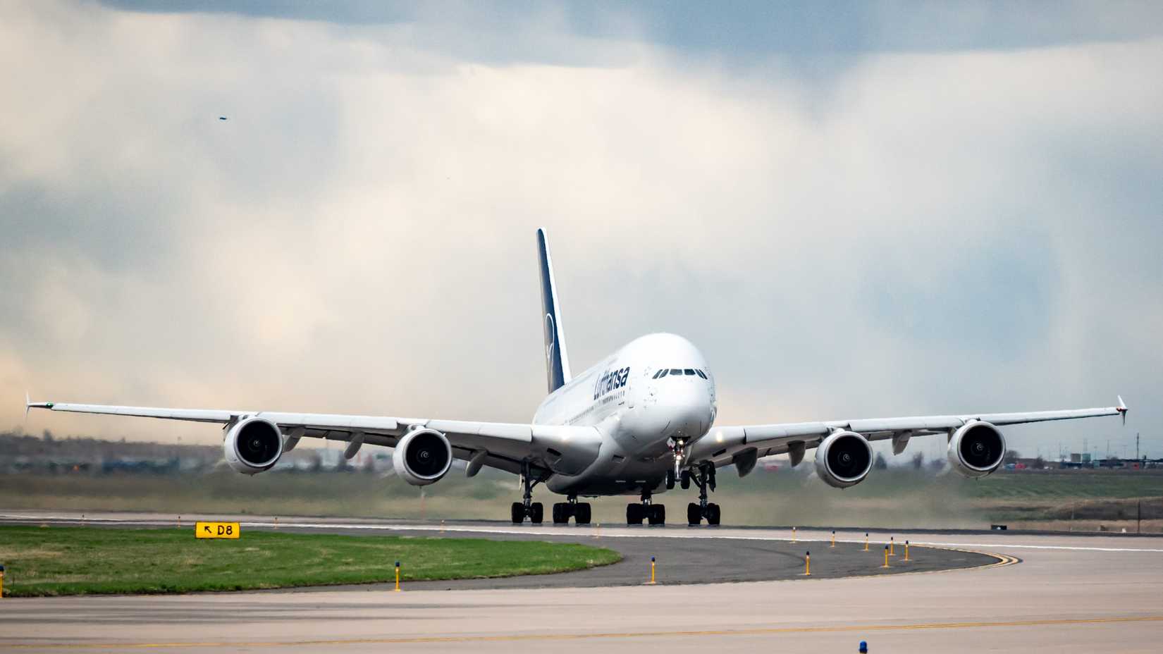 Lufthansa Airbus A380 at Denver