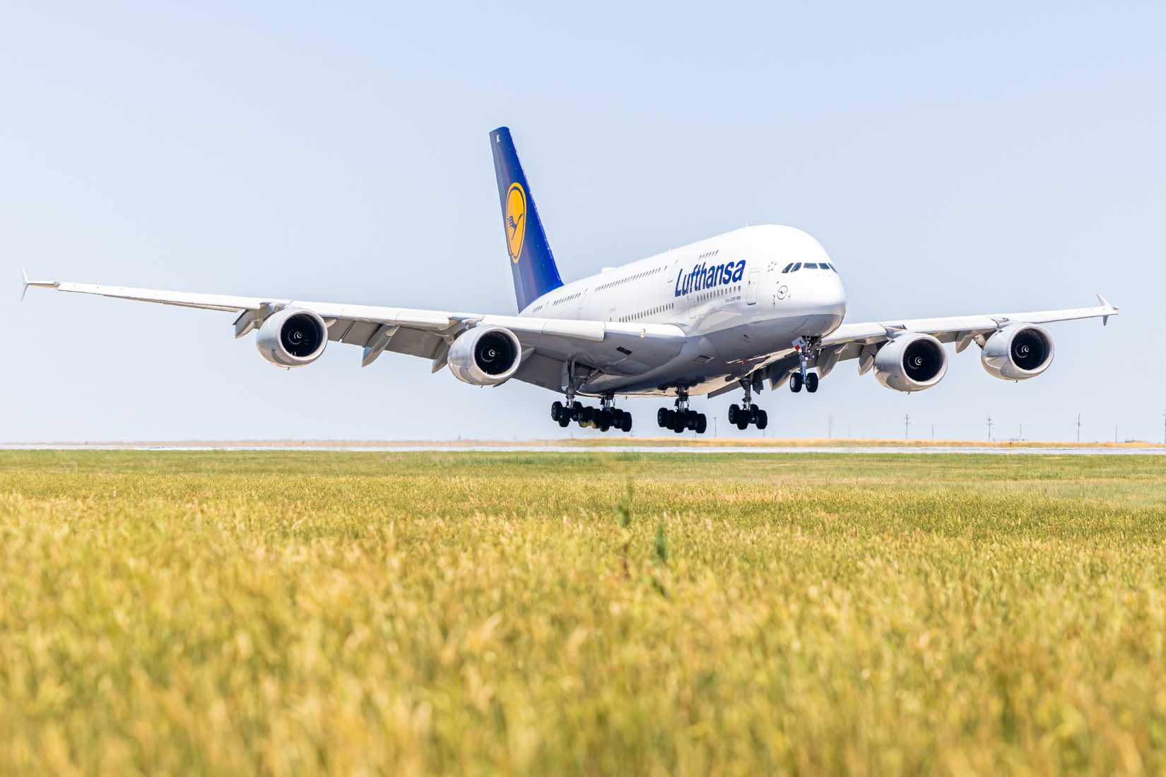 Lufthansa Airbus A380 at Denver