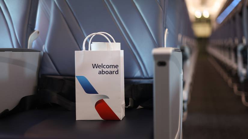 American Airlines Airbus A321xlr onboard