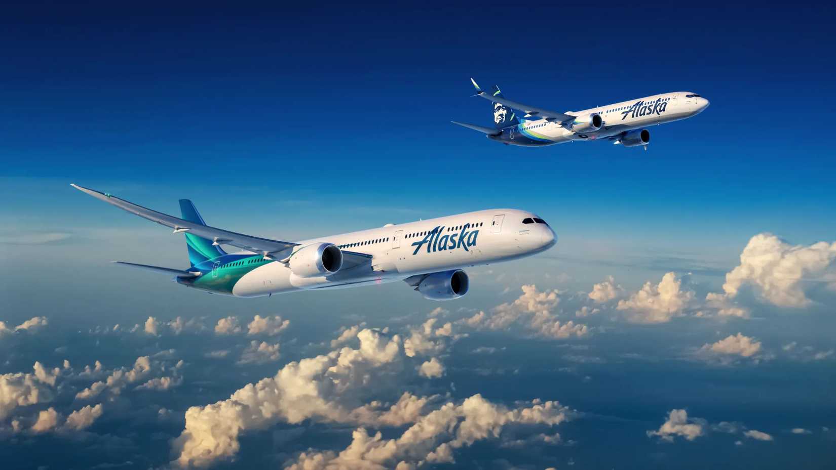 Alaska Airlines Boeing 787-9 And 737MAX 9 Rendering