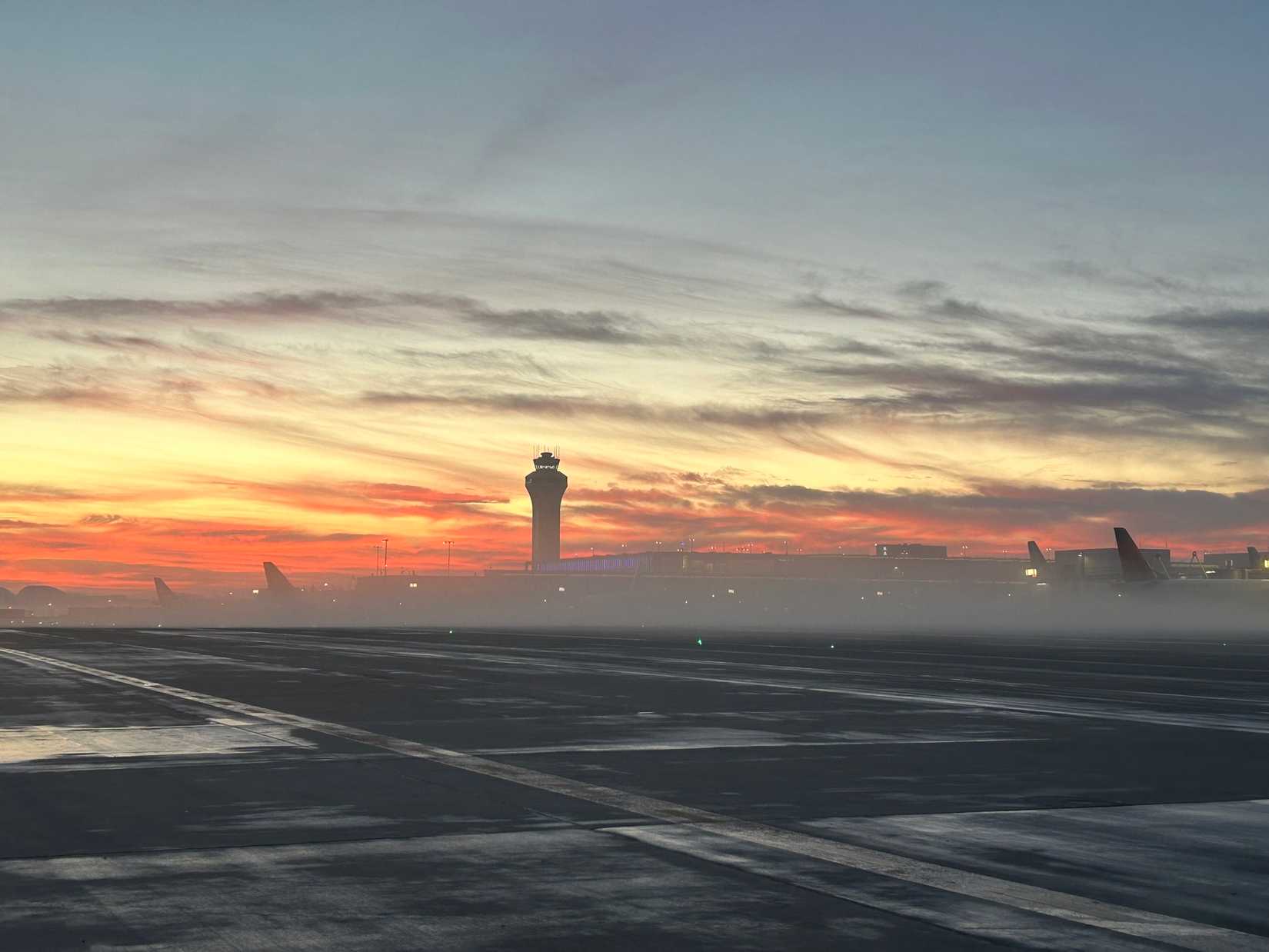 Kansas City International Airport fog