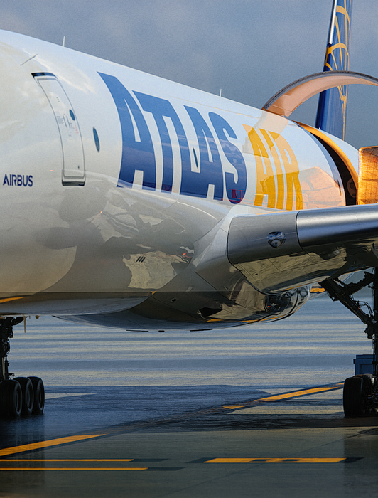 An Atlas Air Airbus A350F