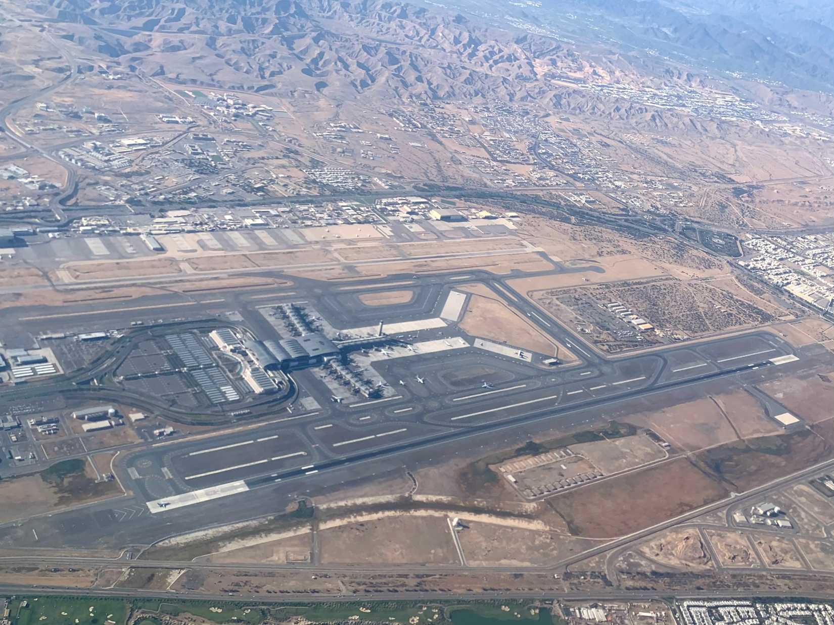Muscat International Airport MCT aerial view