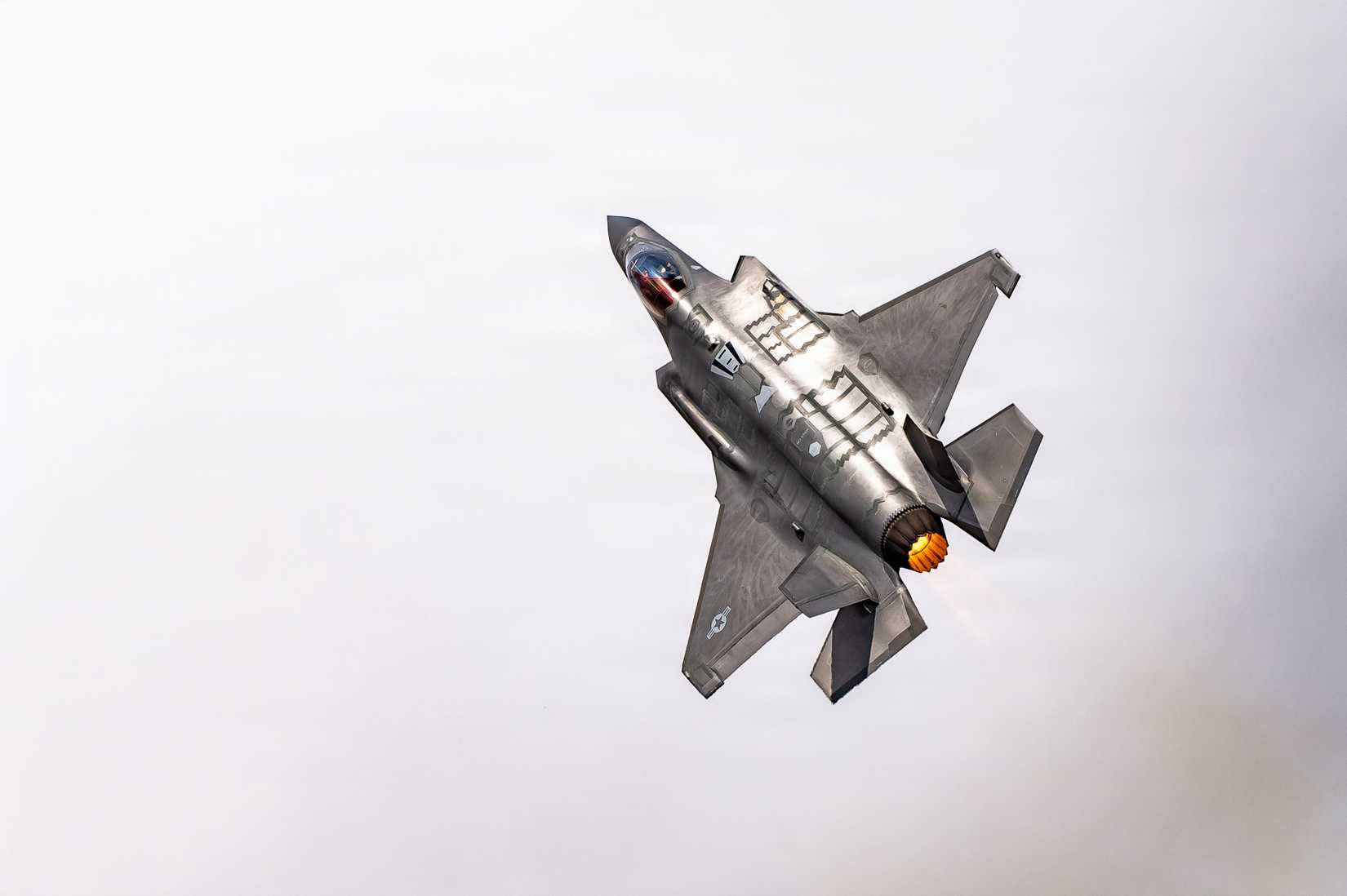 Air Force F-35A Lightning II flies over the 56th Fighter Wing during Luke Days 2026, March 22, 2026.