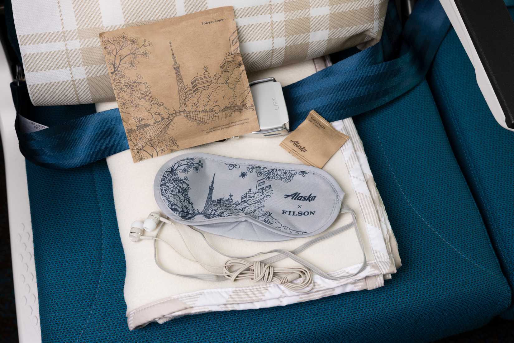 Alaska Airlines International Business Class amenity kit