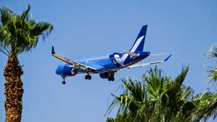 Breeze Airways Airbus A220-300 runway
