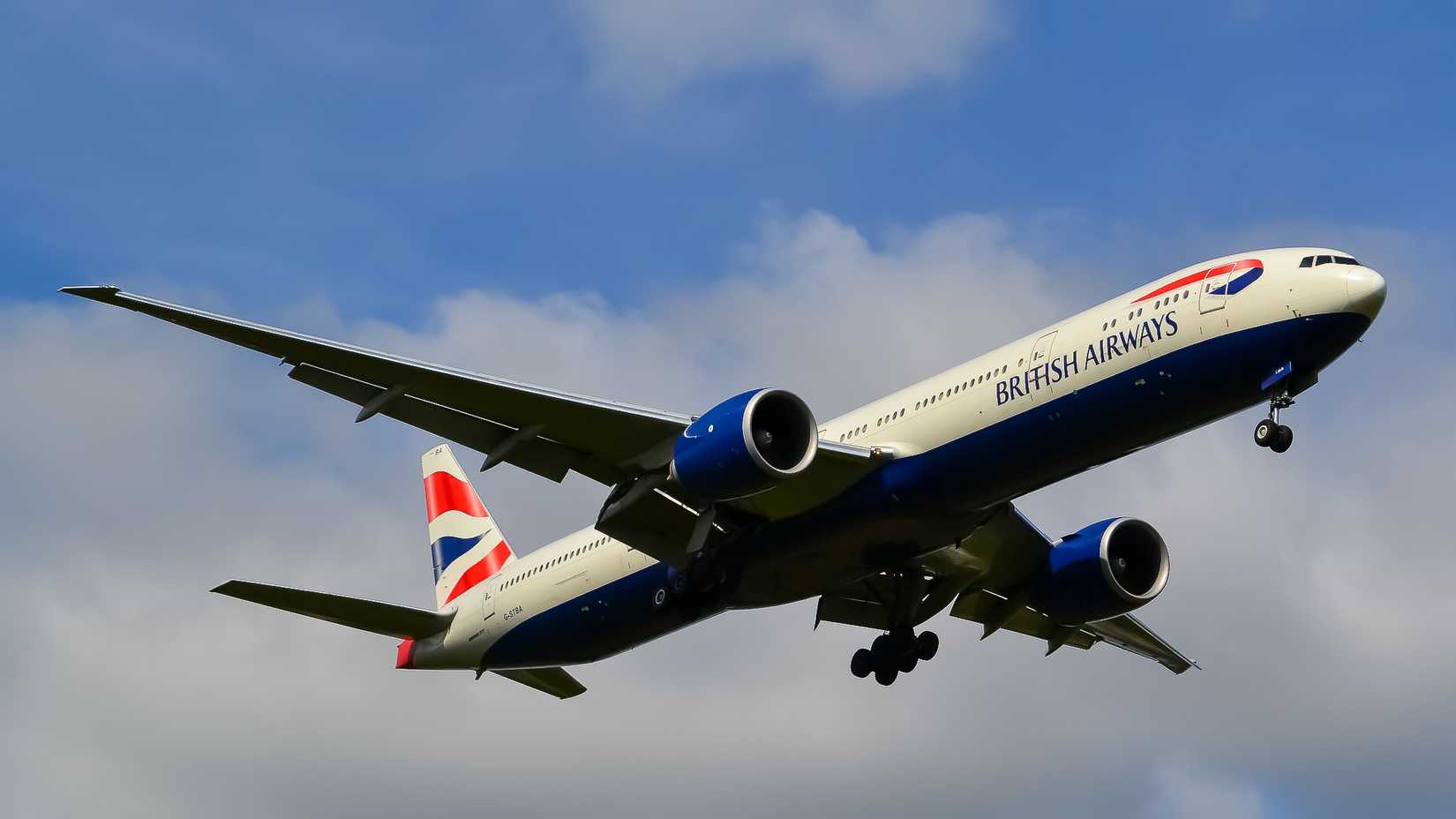 British Airways 777 at Heathrow