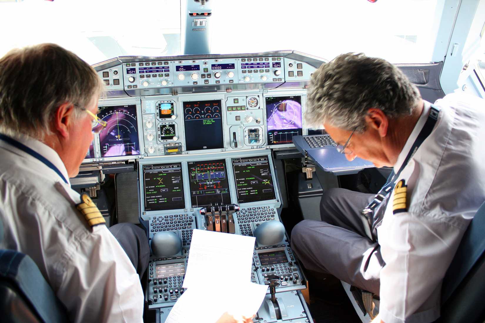 Air France A380 cockpit