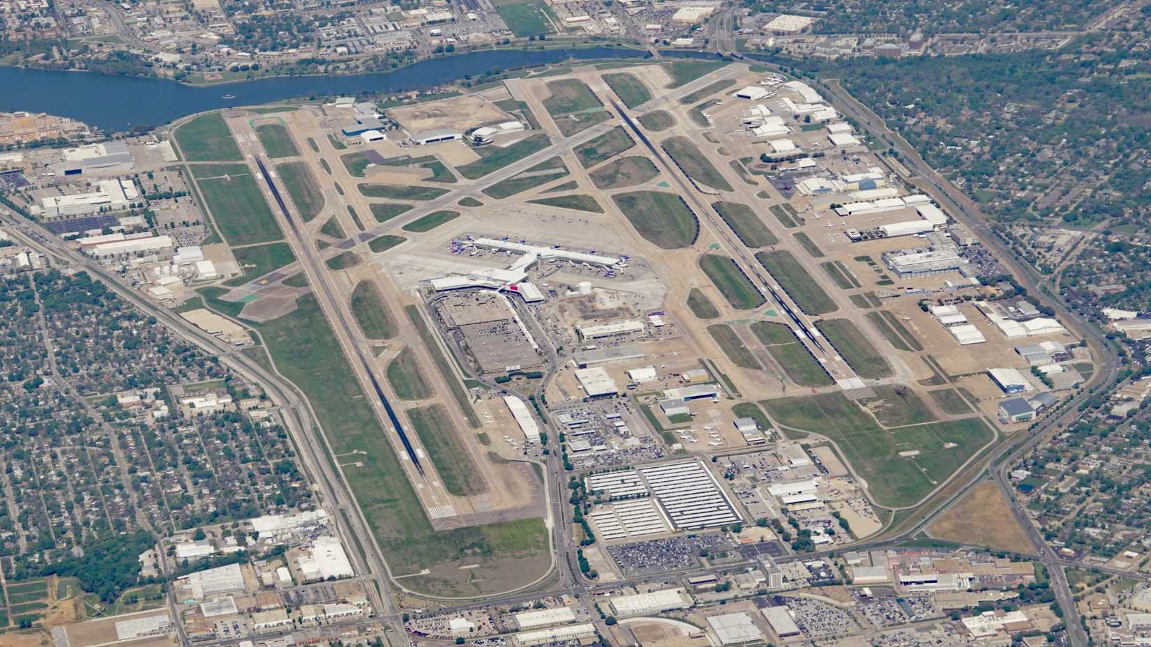 Dallas Love Field Airport view from above