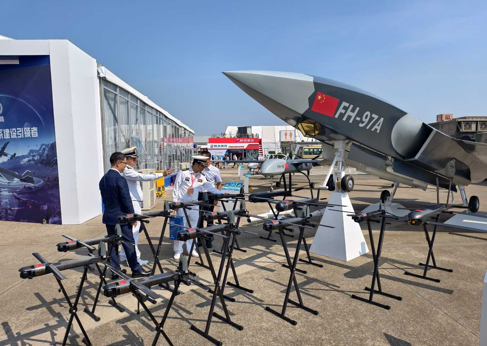  FH-97A unmanned combat air vehicle in zhuhai airshow 2024 