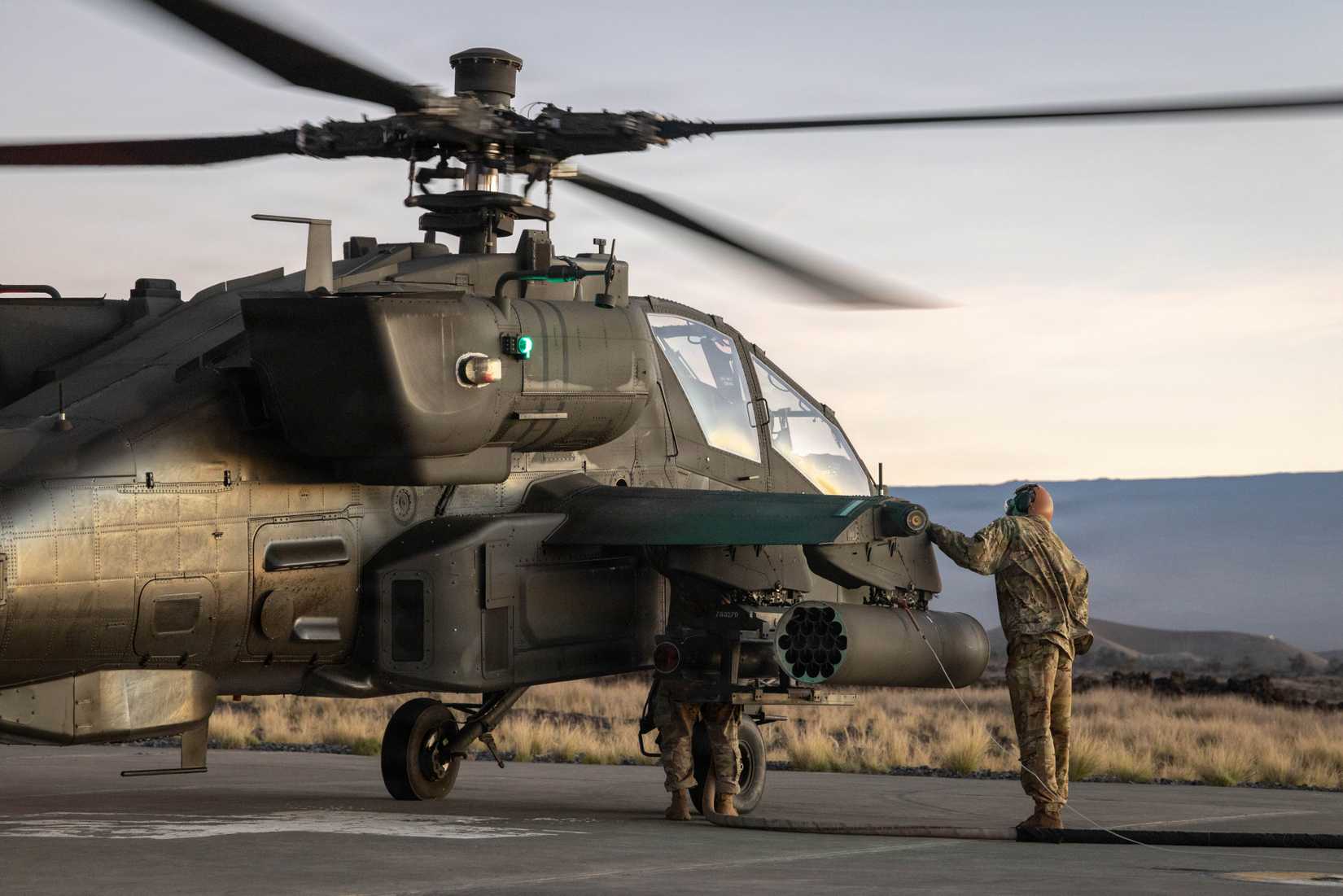 Forward Arming and Refueling Point (FARP) operations during an exercise in Hawaii on February 3, 2026.