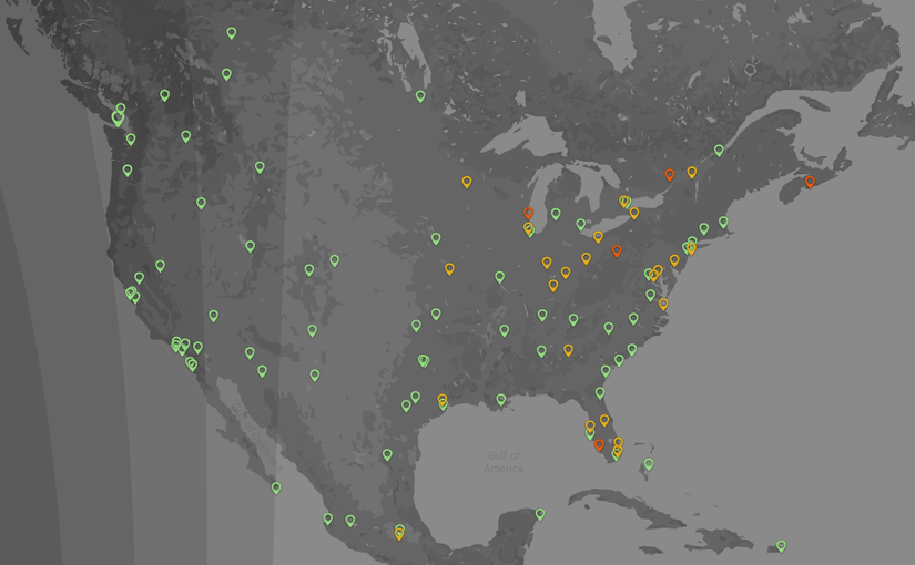 FR24 North America Disruption Map