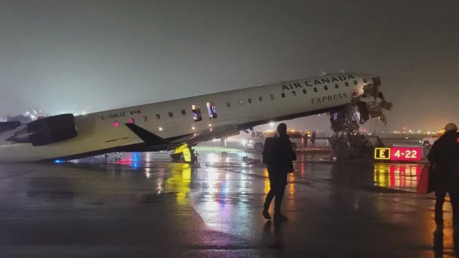Air Canada LaGuardia CRJ Wreckage