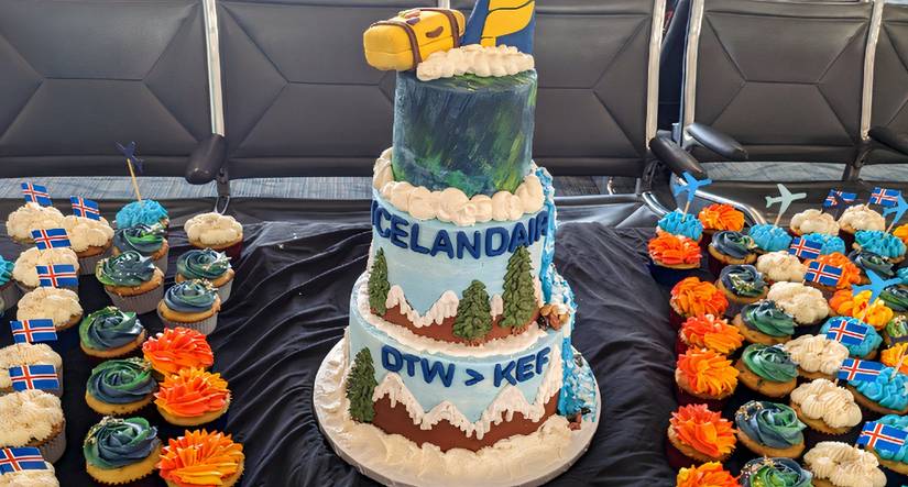 Icelandair Keflavik to Detroit launch
