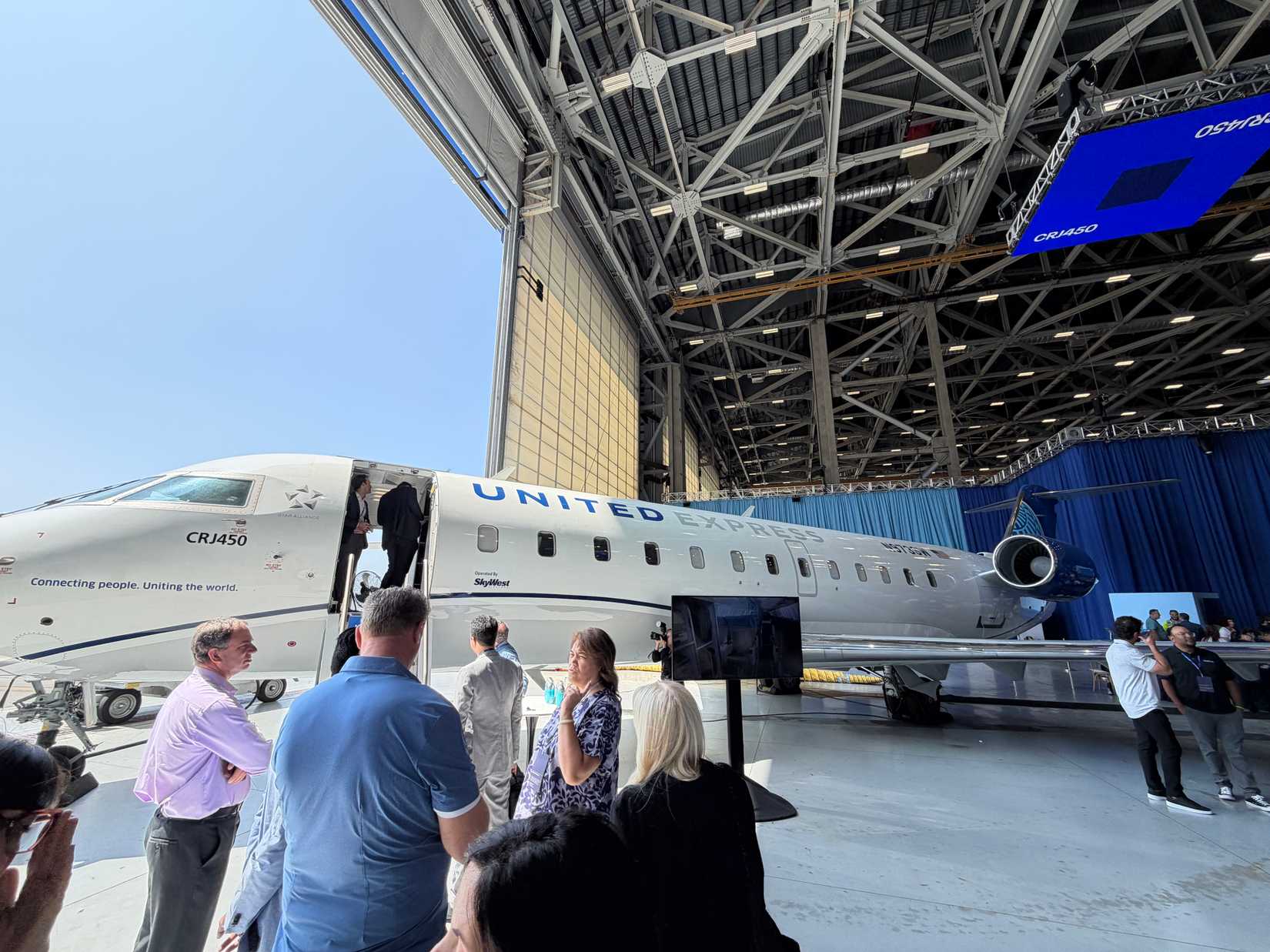 United Express CRJ450 On Display