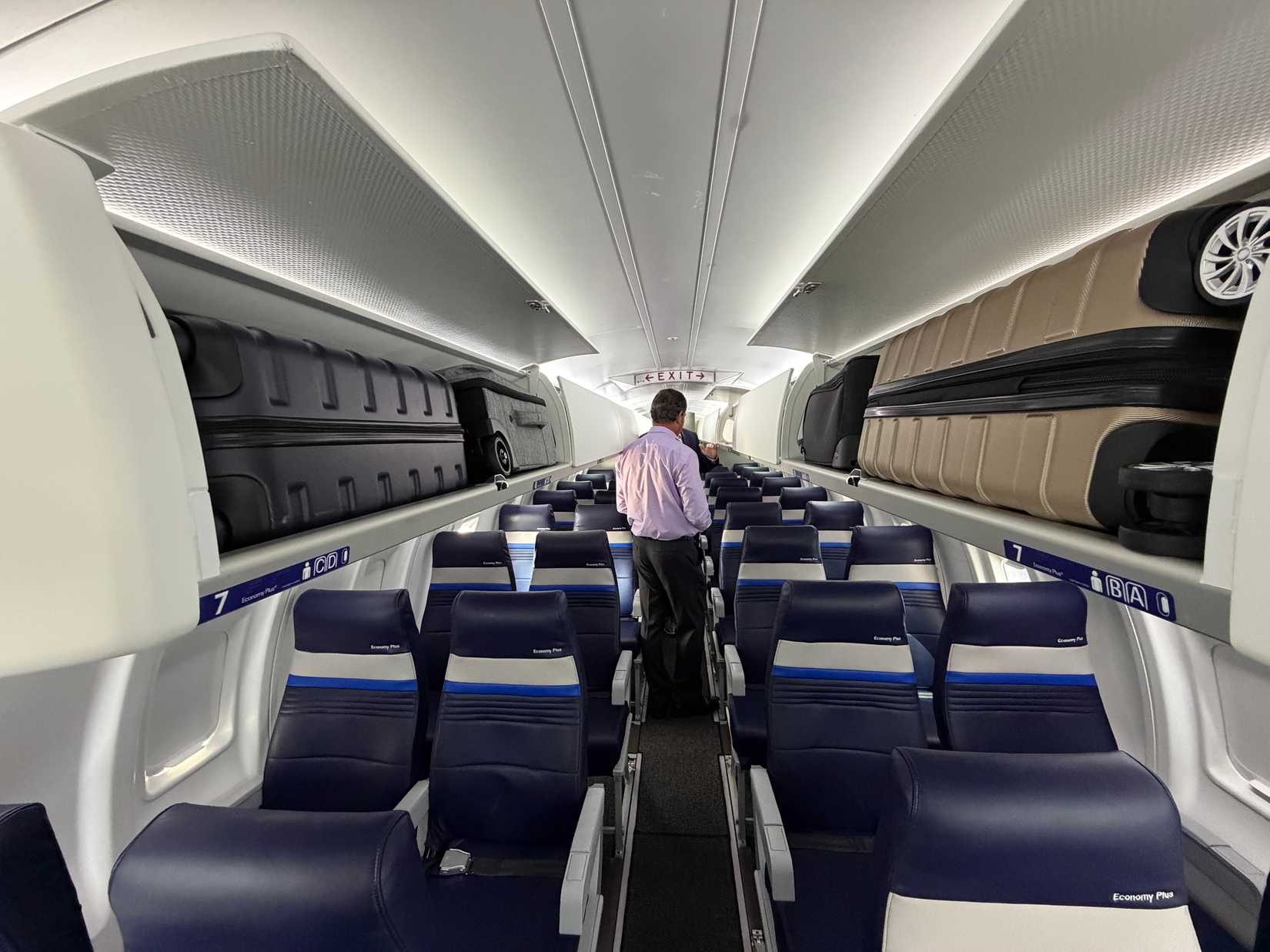 United Airlines CRJ450 Economy Cabin