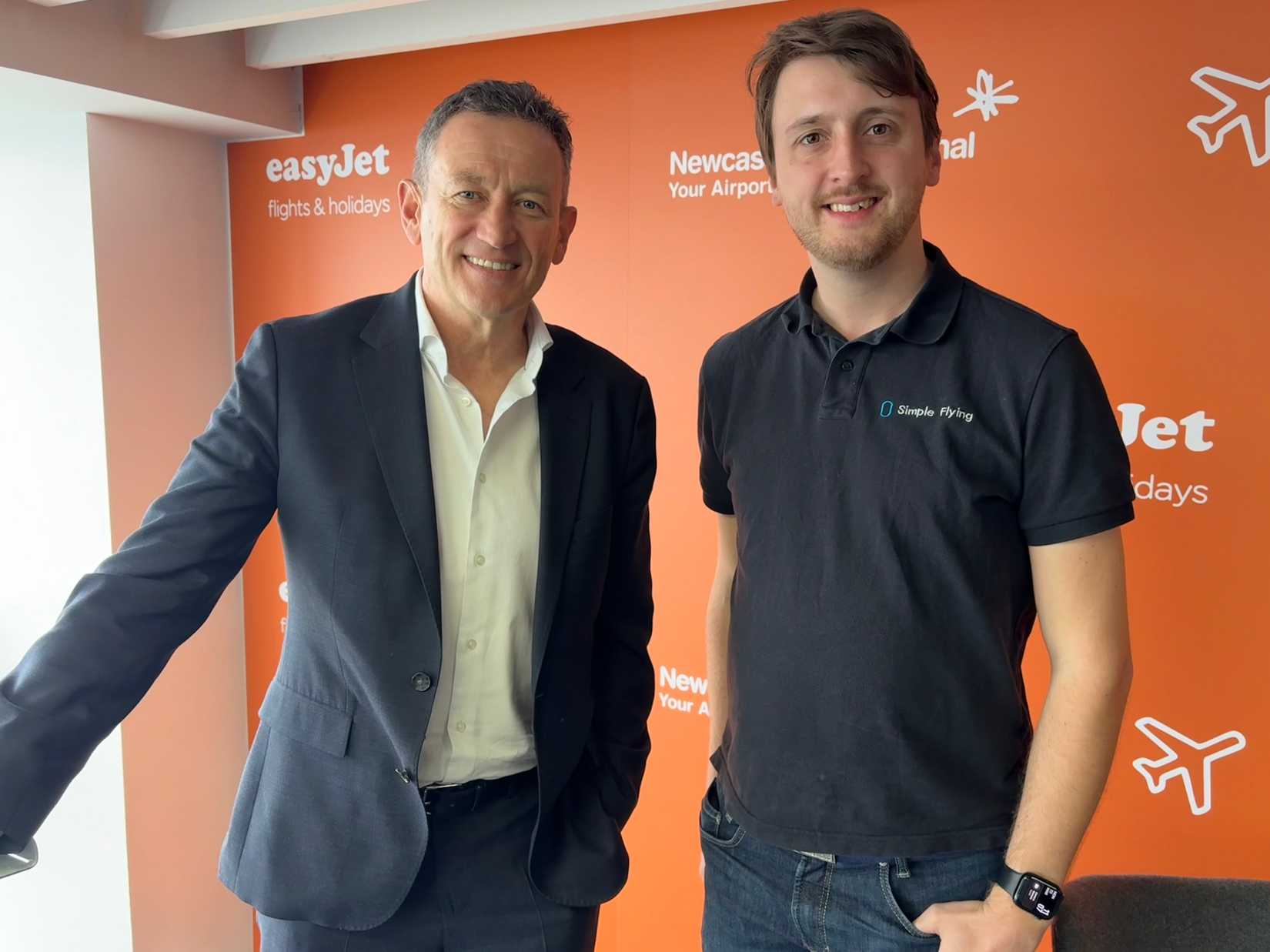 easyJet's Kenton Jarvis & Simple Flying's Tom Boon