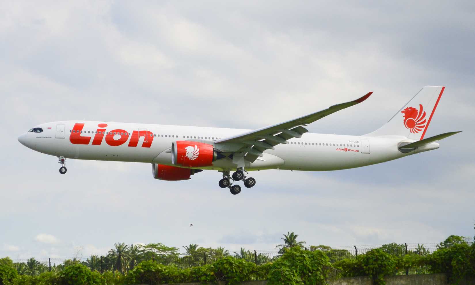 Lion Air Airbus A330-941 Neo PK-LER landing at Kualanamu International Airport (KNO)