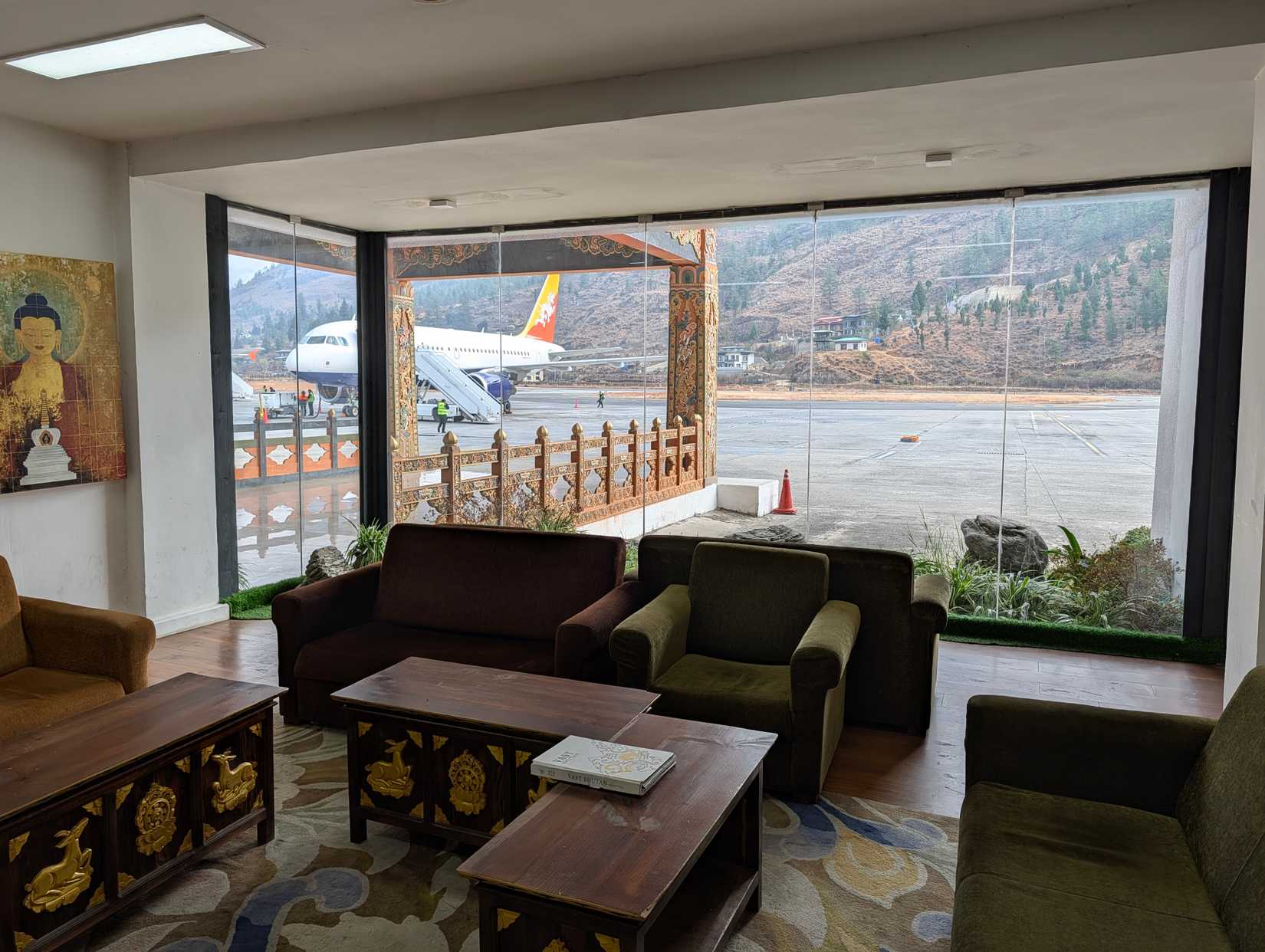 Lounge at Bhutan Paro Airport