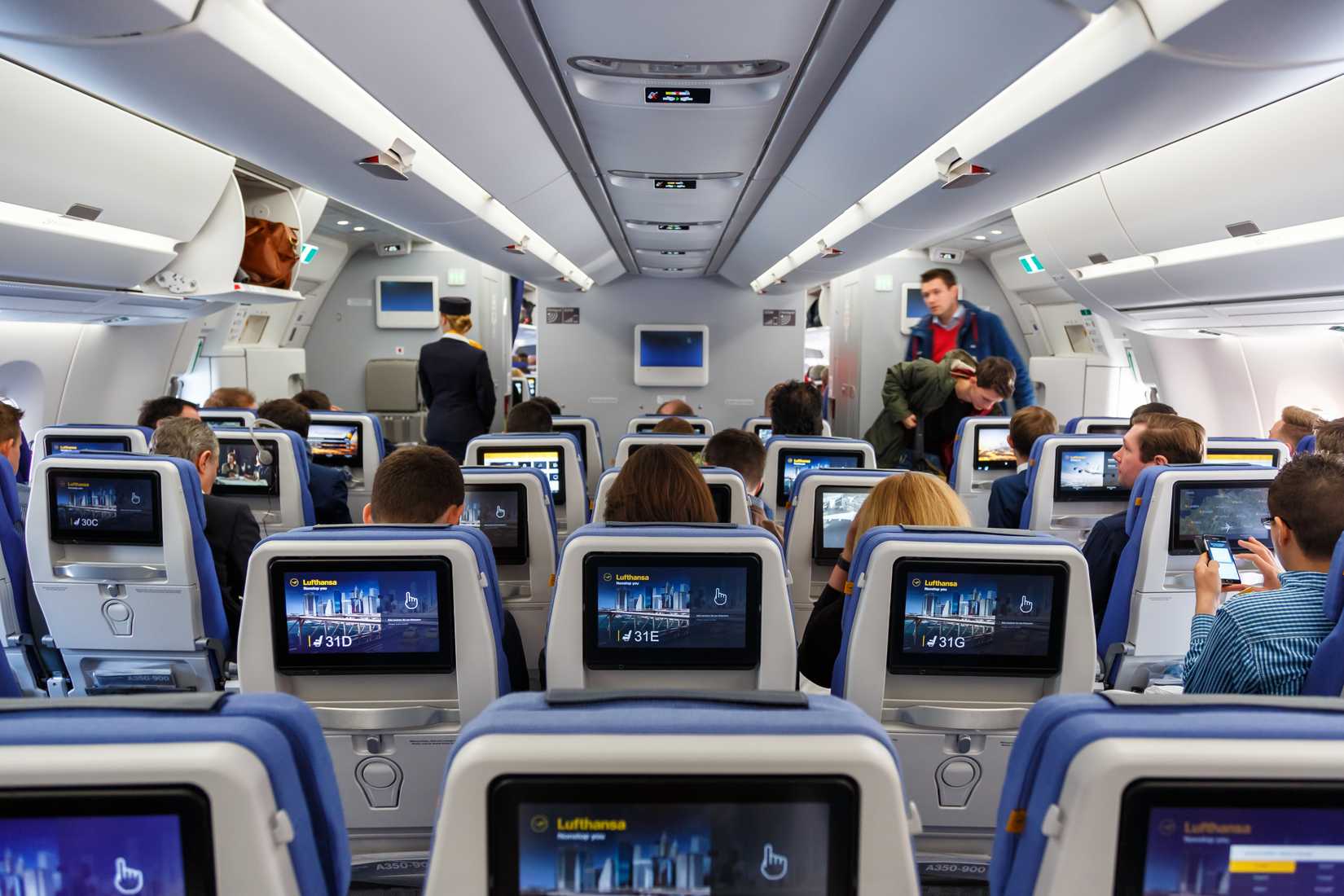 Lufthansa A350 Premium Economy Cabin