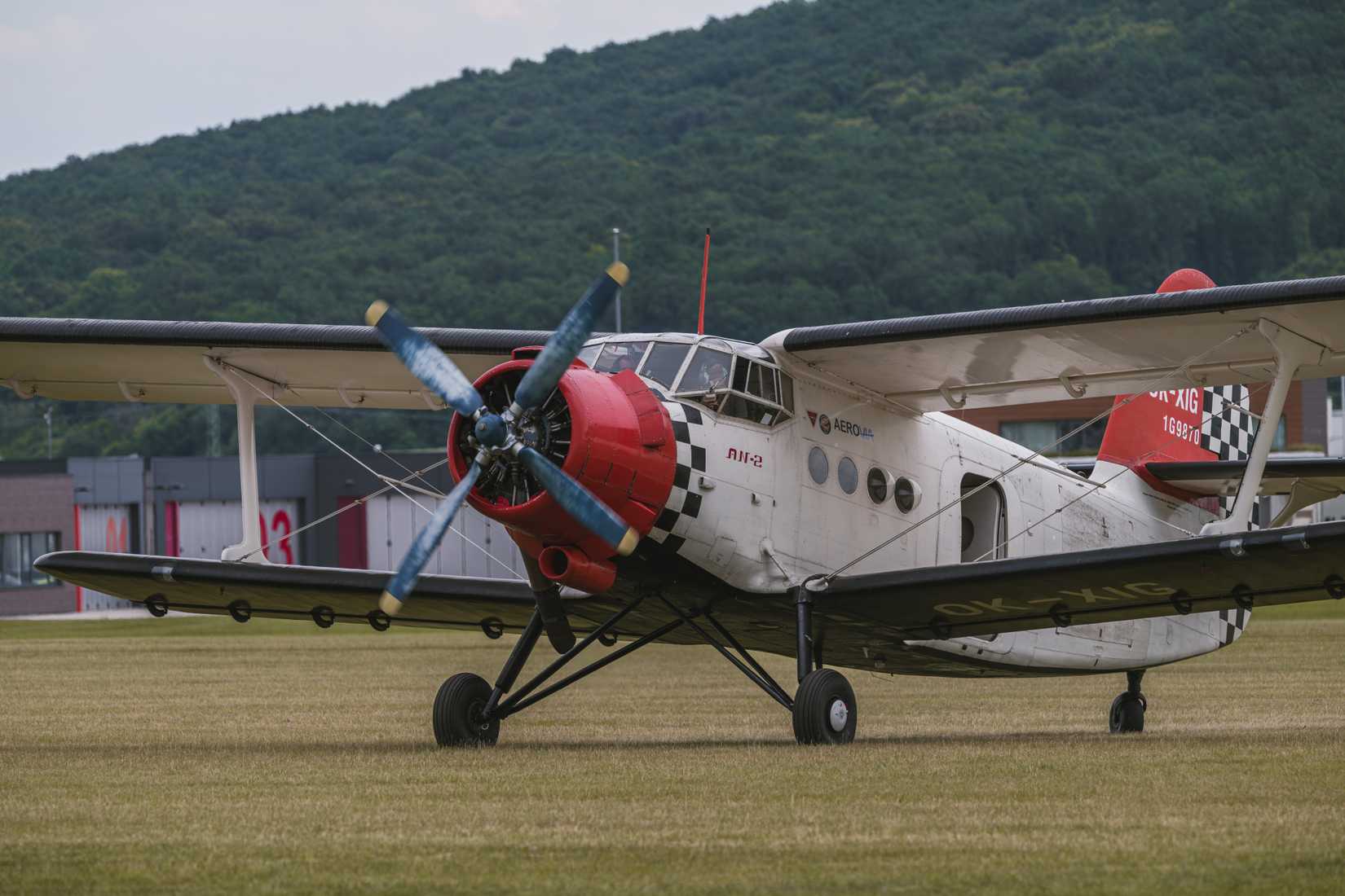 Old Soviet mass-produced airplane Antonov An-2.