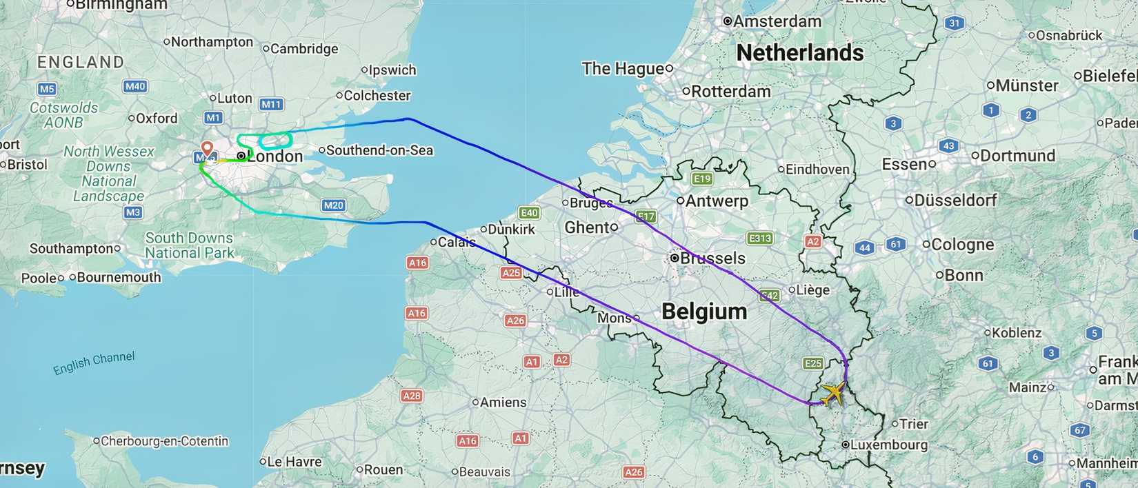 QR5 diverted back to Heathrow