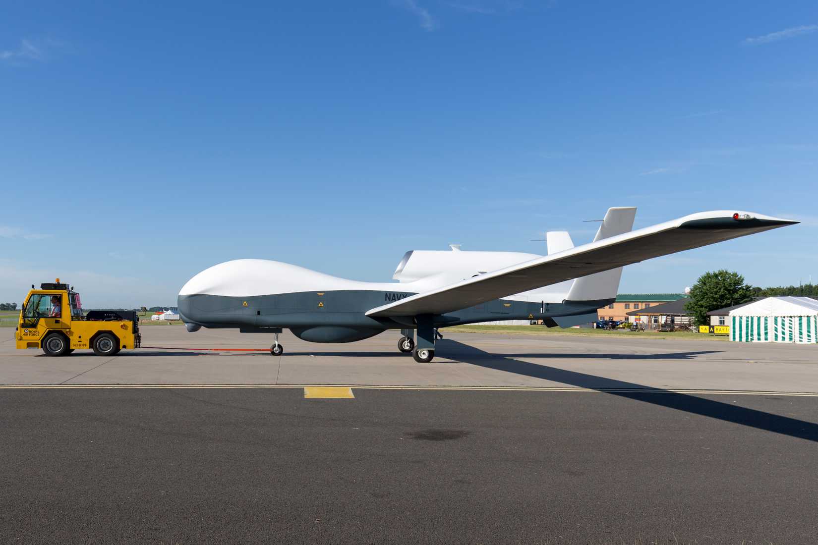 RQ-4 Global Hawk On The Runway