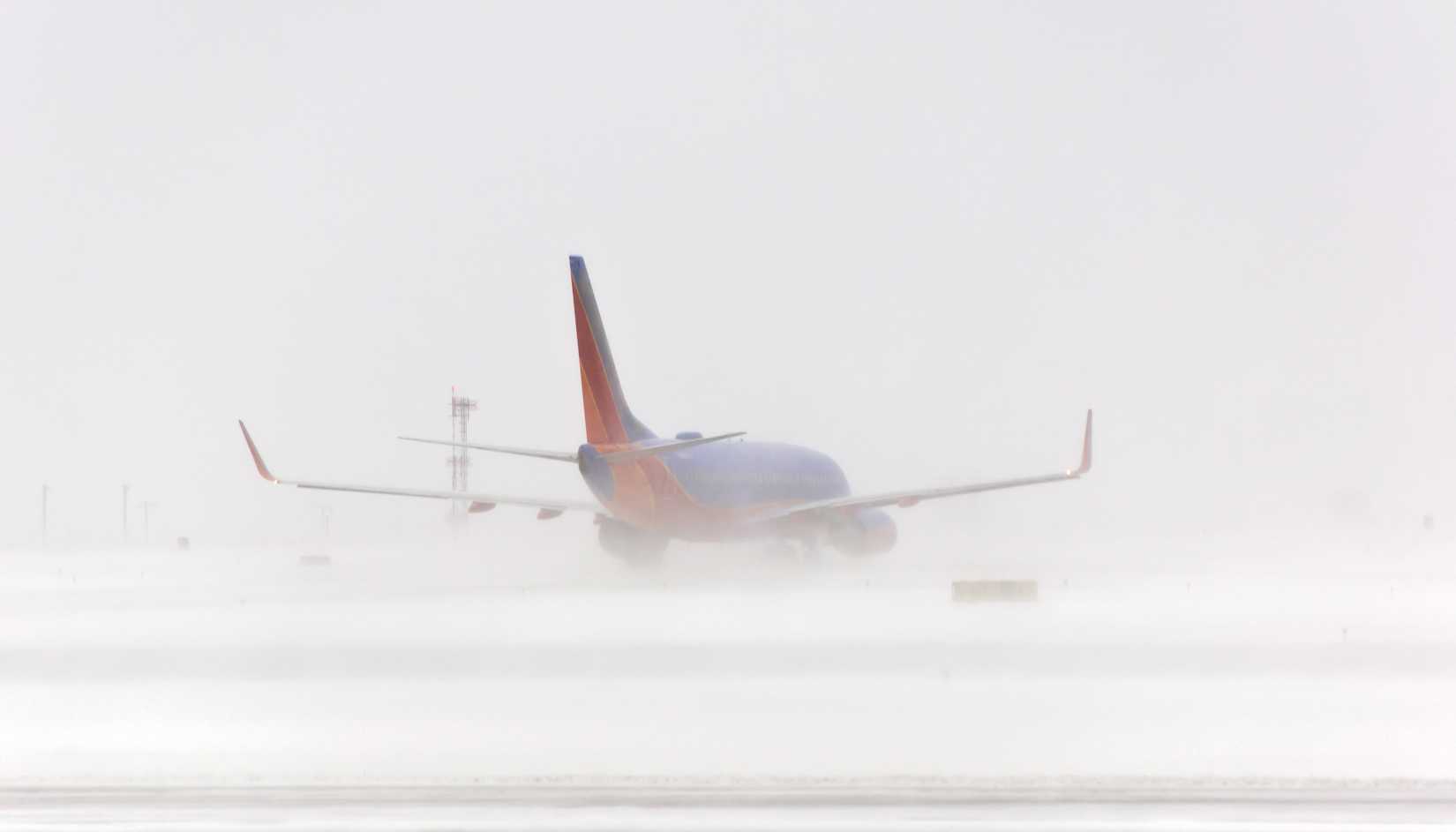 Southwest 737 In Snow