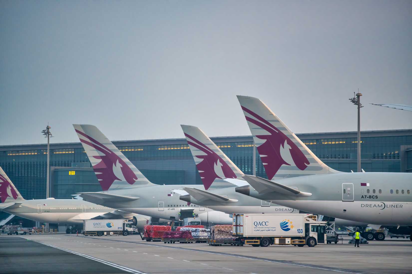 Qatar Airways Tails In Doha