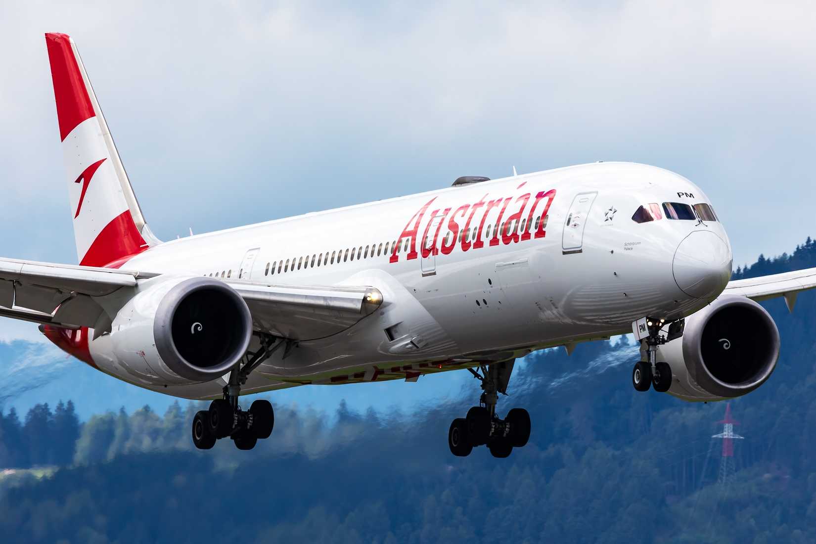 Austrian 787 Closeup
