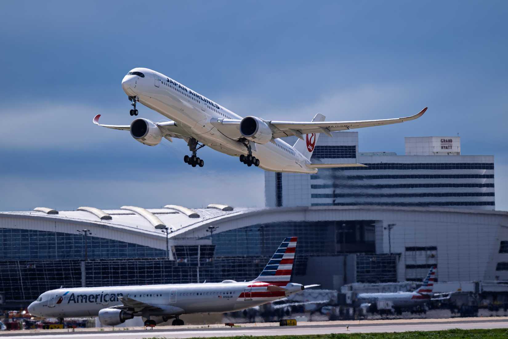 JAL Airbus A350-1000 Taking Off