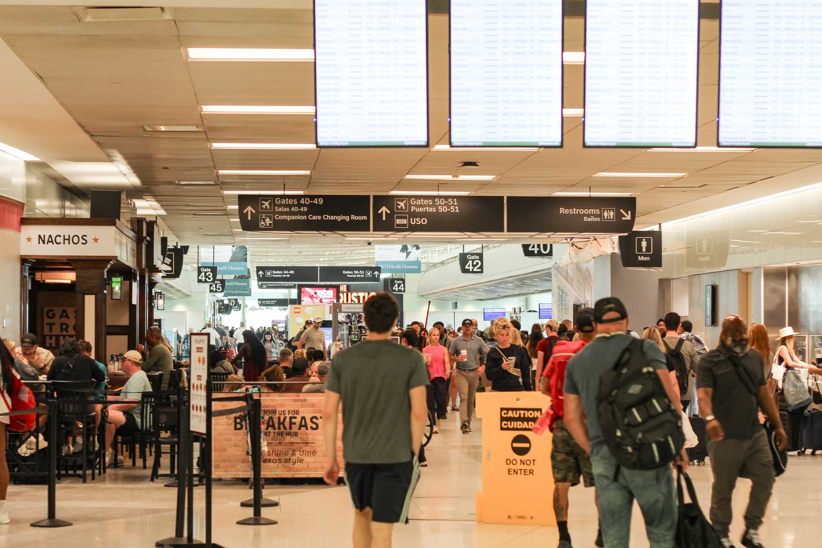 Houston Airport Departure Area