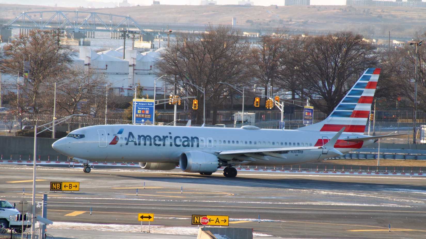 American Airlines Boeing 737 Max 8 at JFK