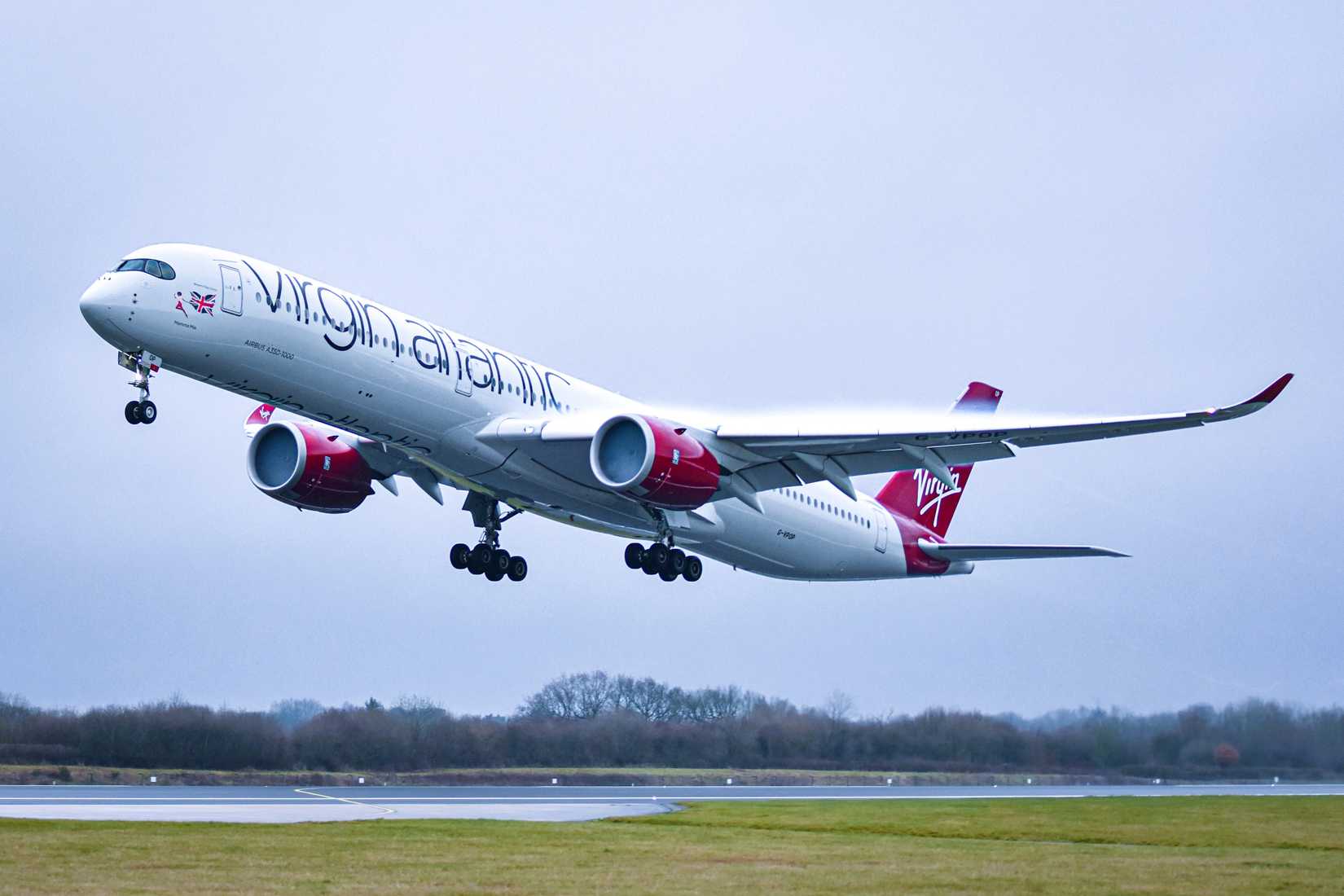 Virgin Atlantic Airbus A350-1000 taking off