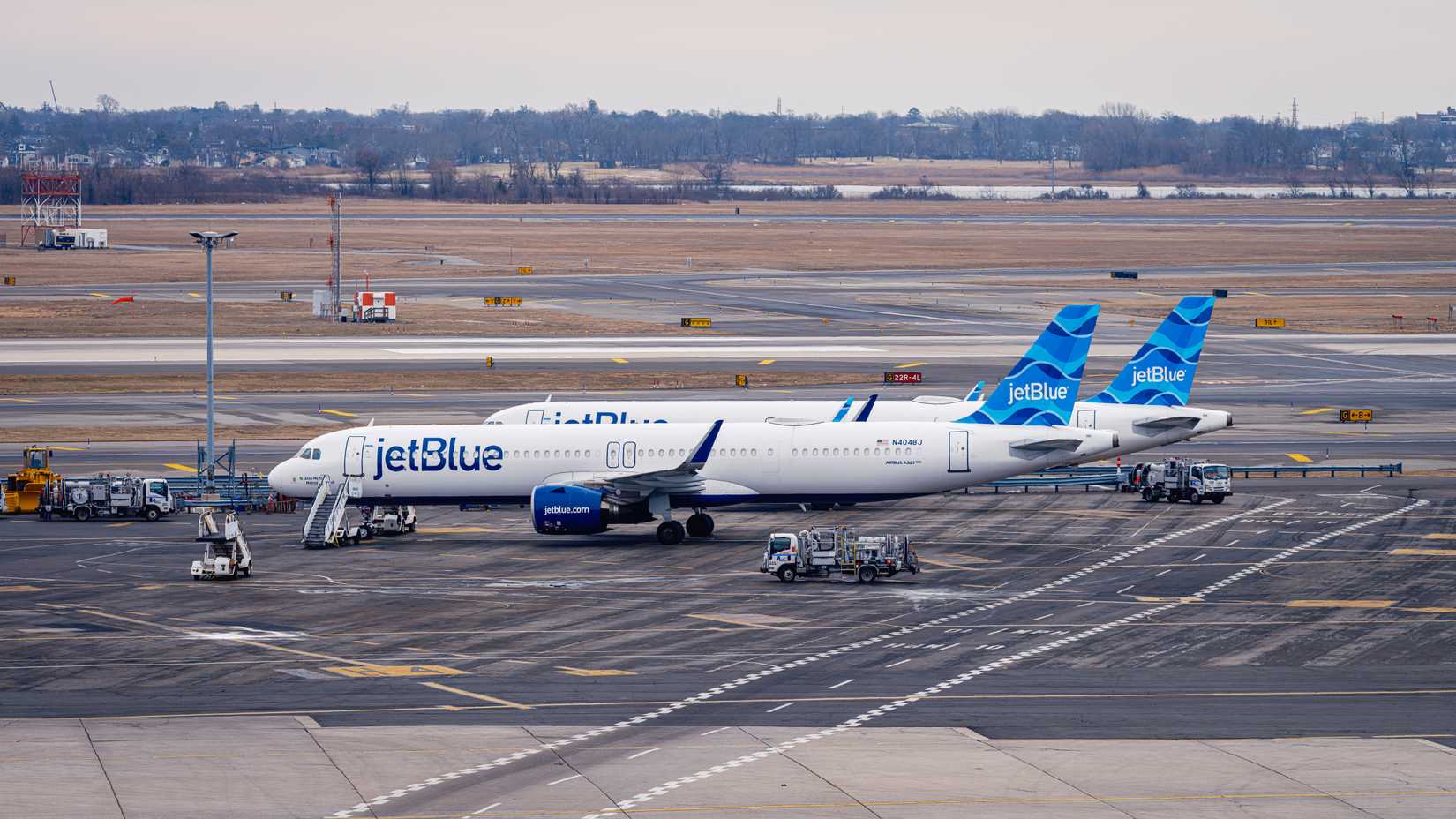 JetBlue A321s Parked