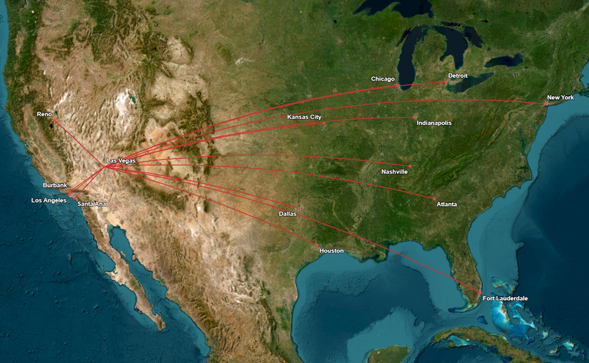 Spirit Airlines Las Vegas Q2 Network 2026